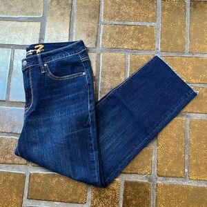 NWT Seven7 High Waisted Tower Straight Leg Cropped Jean